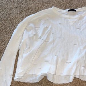 Forever 21 distressed crop